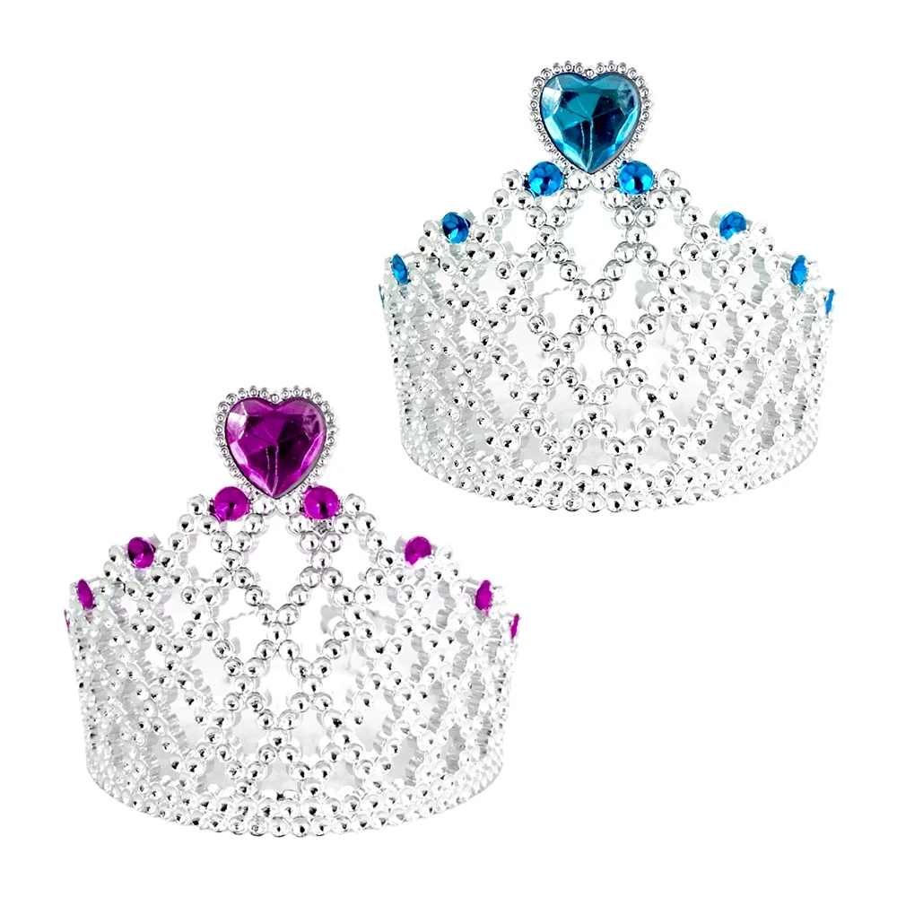 Corona de princesa con piedra fantasía en forma de corazón, variedad …