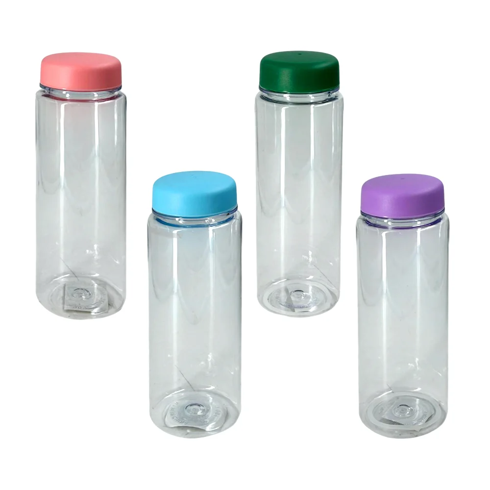 Botella de plástico con tapa y capacidad de 500ml, variedad de colore…