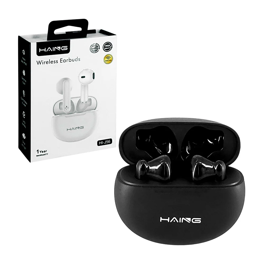 Audífonos inalámbricos haing estilo earphones, con estuche de carga r…