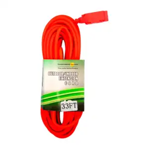 Extensión naranja outdoor indoor de uso rudo 10m con 3 contactos / hj…