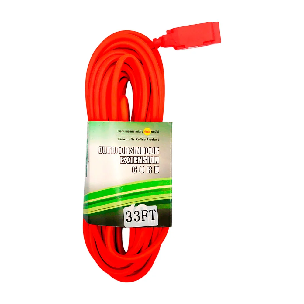 Extensión naranja outdoor indoor de uso rudo 10m con 3 contactos / hj…