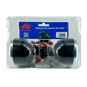 Juego de 2 altavoces / alarmas para motocicleta con control remoto y …