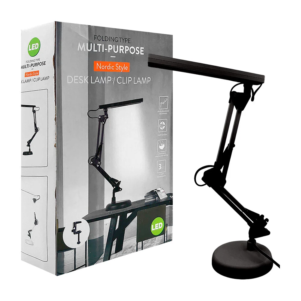 Lámpara led plegable con estilo nórdico y ajuste multidireccional par…