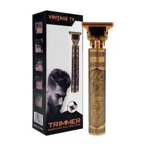 Máquina trimmer inalámbrica con 4 peinetas intercambiables y estampad…