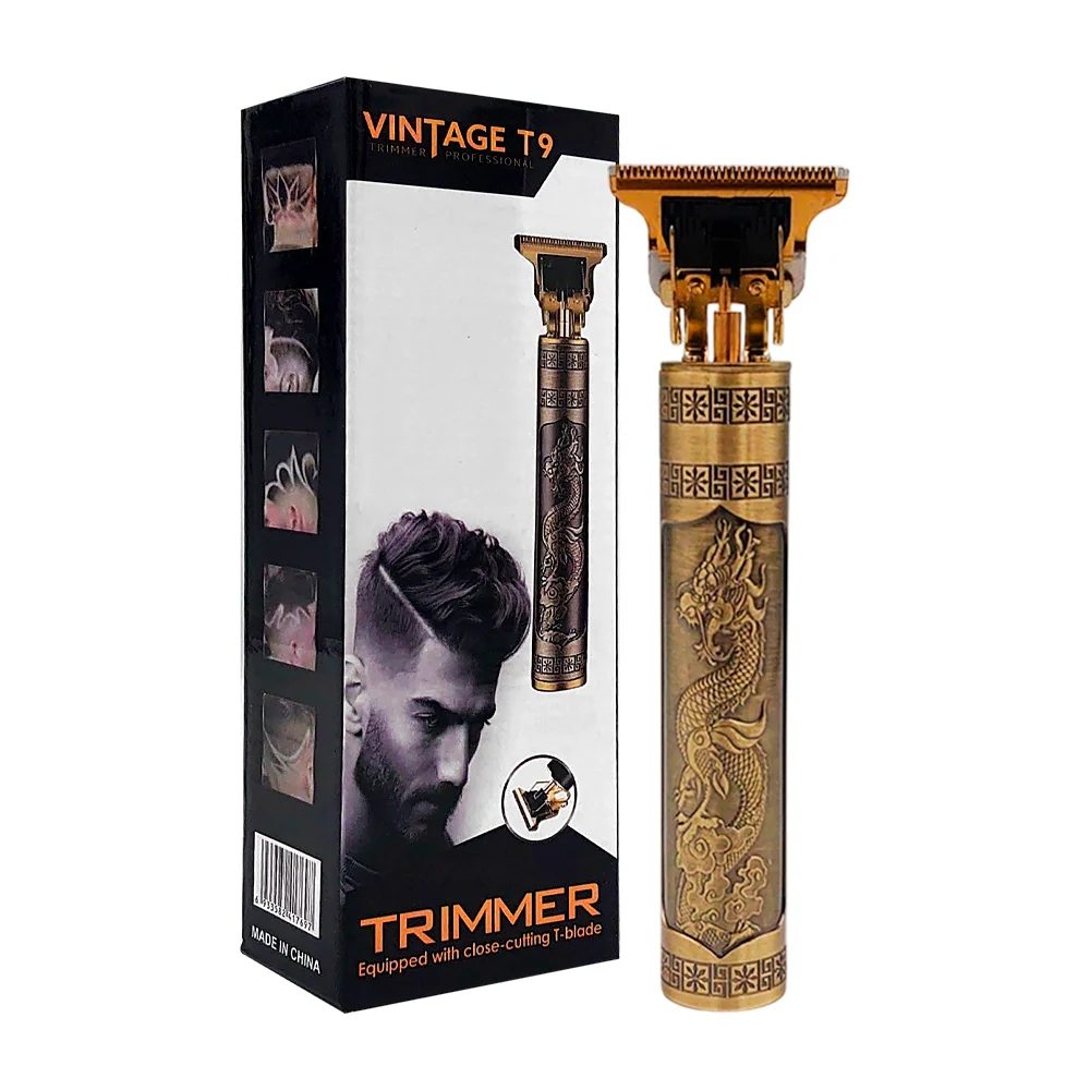 Máquina trimmer inalámbrica con 4 peinetas intercambiables y estampad…