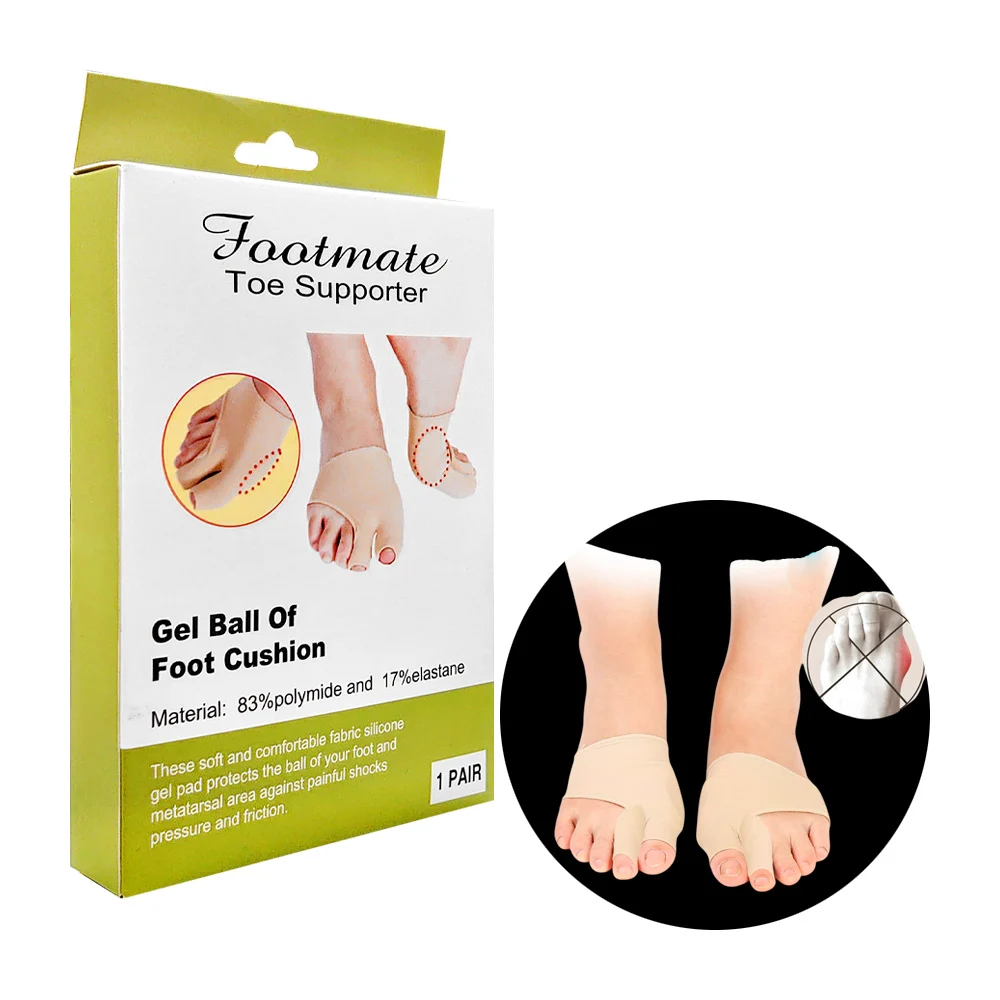 Par de almohadillas-plantillas para proteger los juanetes de los pies…