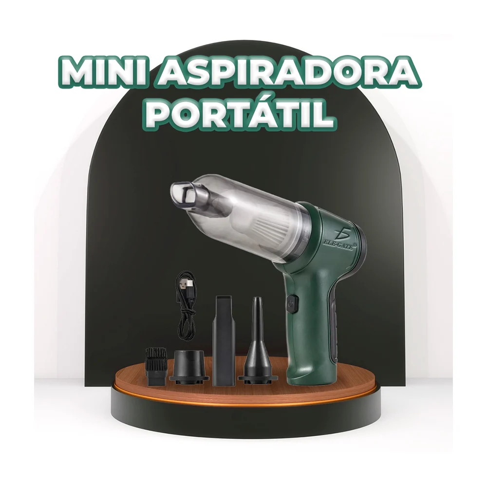 Mini aspiradora inalámbrica 2 en 1 con soplador potente