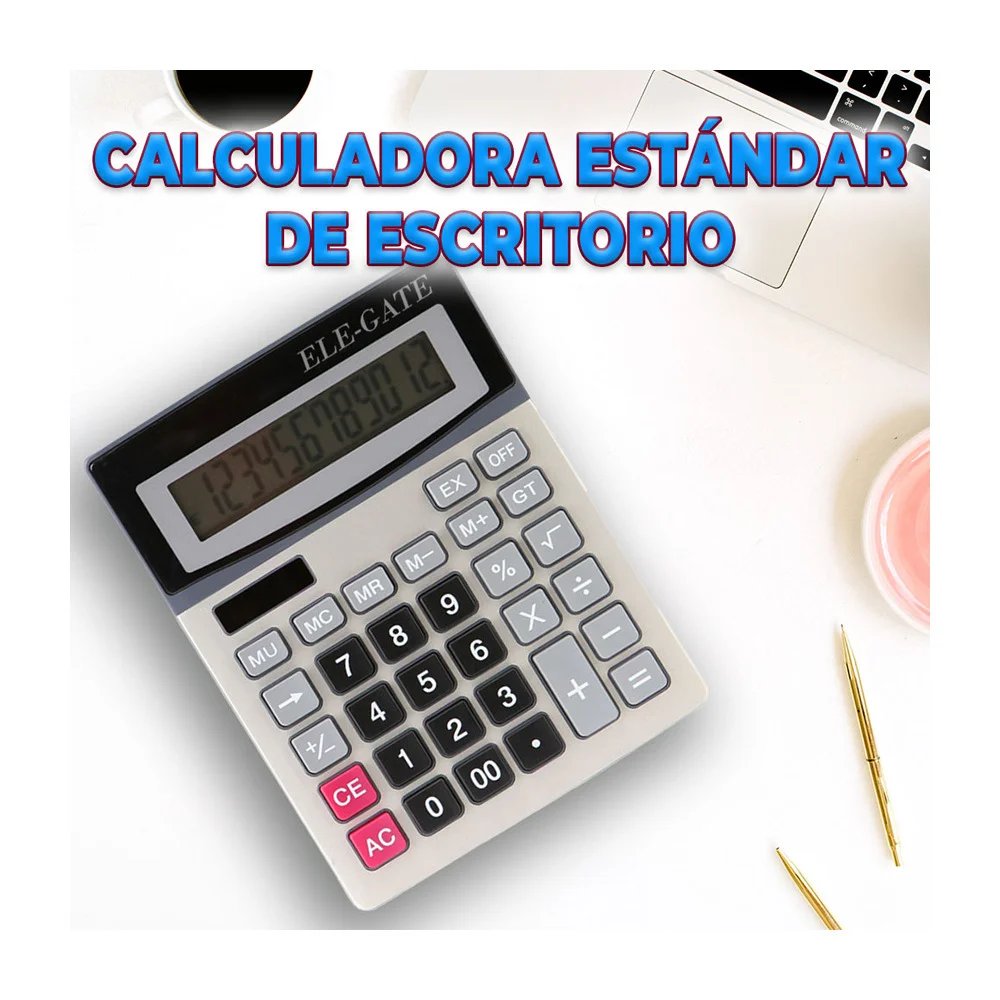 Calculadora electrónica de escritorio con 12 dígitos y pantalla digit…
