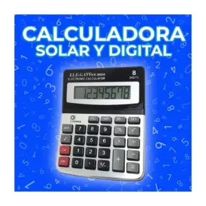 Calculadora grande de escritorio con 8 dígitos, pantalla digital y fu…