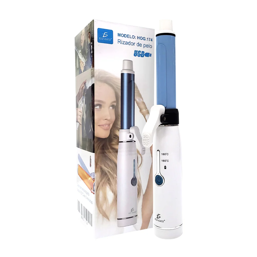 Enchinadora rizadora inalámbrica recargable para el cabello, variedad…