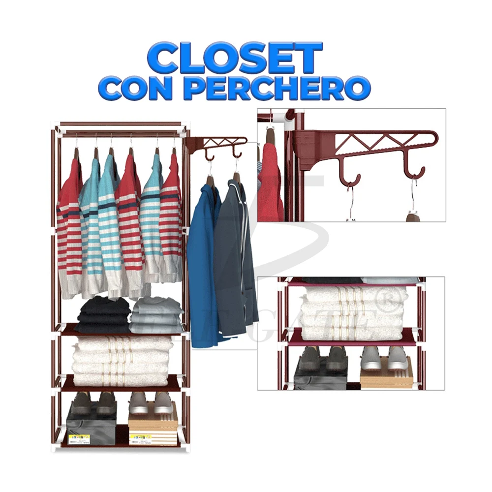 Closet / organizador rectangular multifuncional montable ele-gate par…