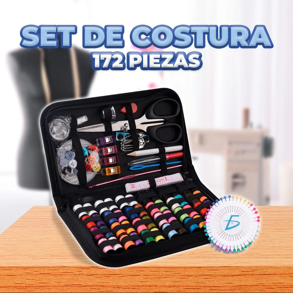 Kit de costura portátil para viaje con 172 piezas variedad de accesor…
