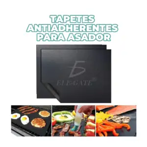Tapete resistente antiadherente para asador, parrilla y horno reutili…