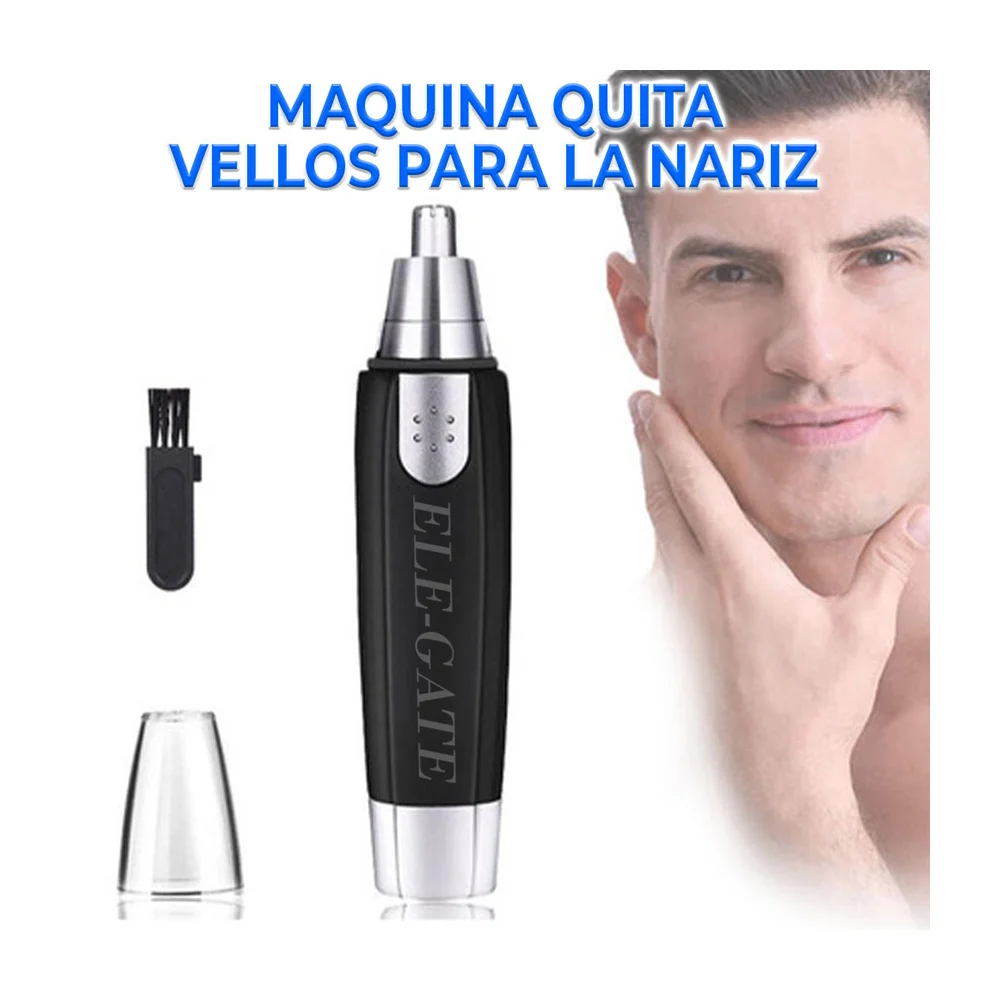 Cortadora resistente y precisa para vello nasal y de orejas con cuchi…