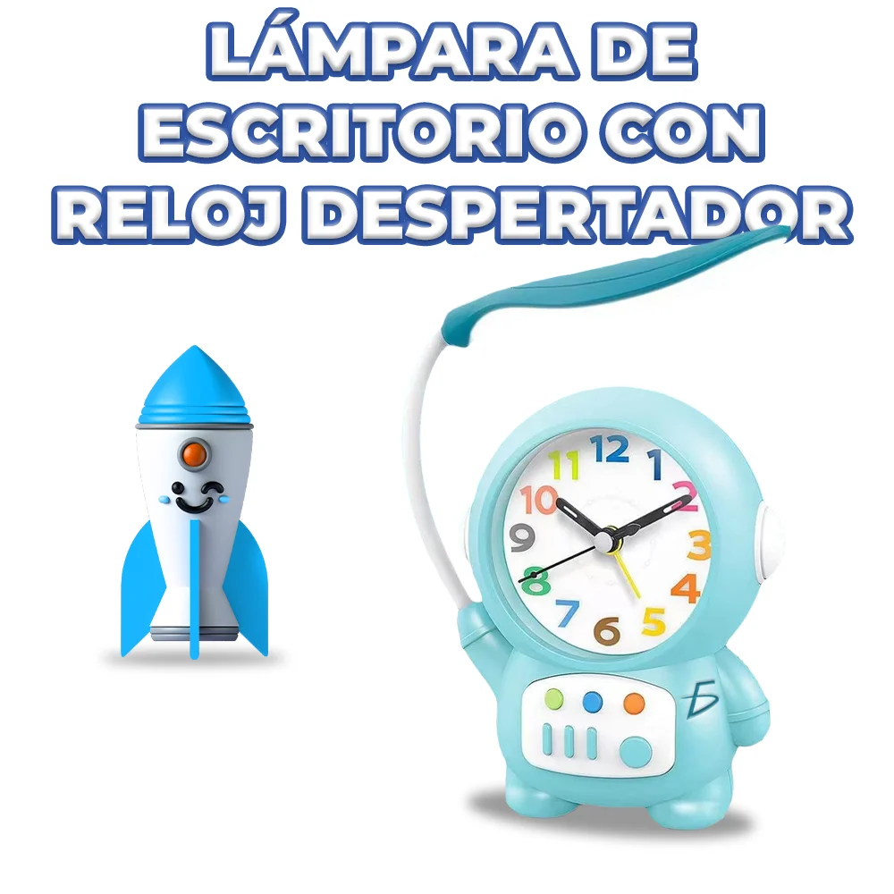 Reloj / despertador  en forma de astronauta para mesa, variedad de co…