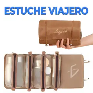 Cosmetiquera - estuche de maquillaje, con velcro, aceptables, bolsa c…