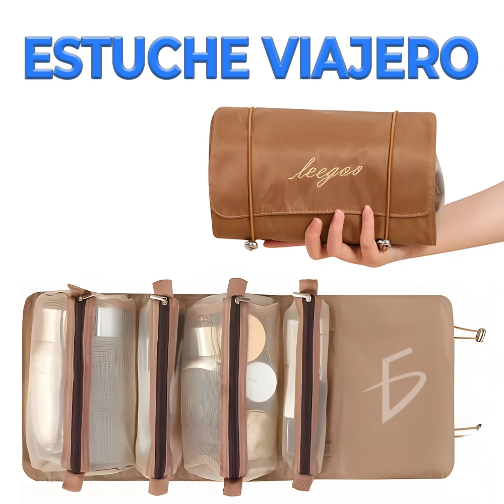 Cosmetiquera - estuche de maquillaje, con velcro, aceptables, bolsa c…