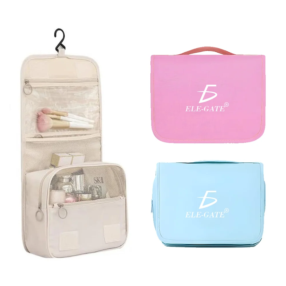 Bolsa organizadora de viaje con varios compartimientos para maquillaj…