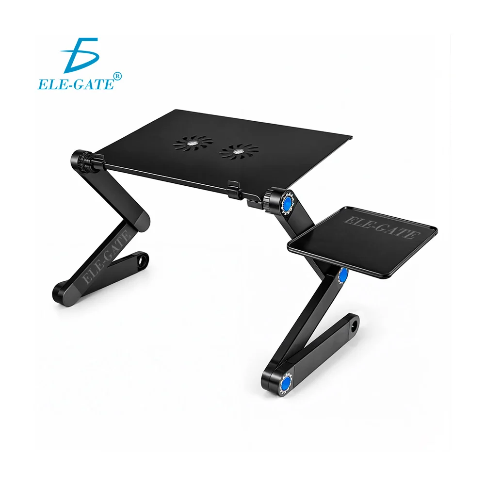 Mesa para laptop reclinable y ergonómica, 2 ventiladores y soporte pa…
