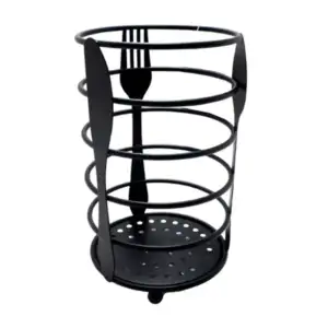 Porta cubiertos metálico redondo de 15cm / spoon rack ro-hp49046h