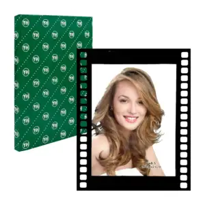 Portarretrato de vidrio con diseño de rollo de película 15x21 cm - 6x…