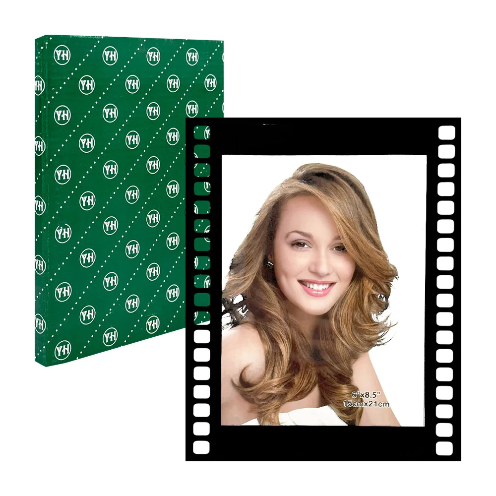 Portarretrato de vidrio con diseño de rollo de película 15x21 cm - 6x…
