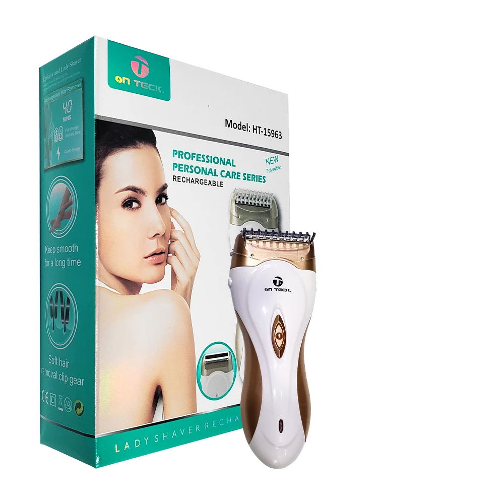 Máquina depiladora inalámbrica recargable + peineta transparente, var…