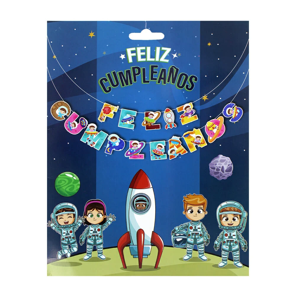 Banner - letrero móvil, temática de Feliz cumpleaños, con diseño de a…