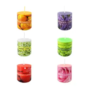 1pza Vela de cera aromática, 4cm, variedad de aromas / scented candle…