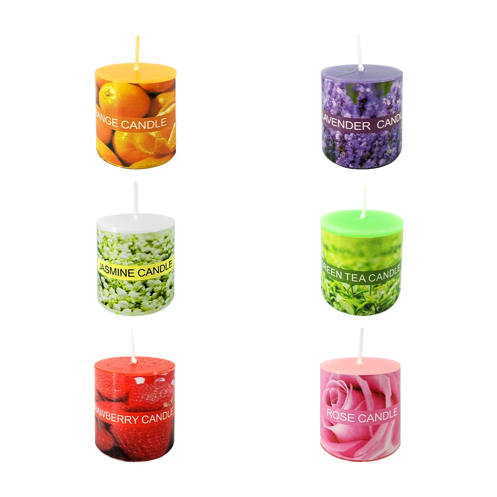1pza Vela de cera aromática, 4cm, variedad de aromas / scented candle…