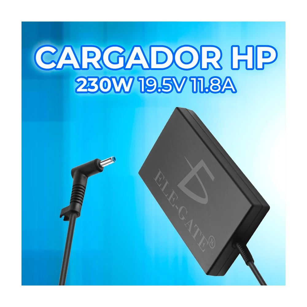 Cargador para laptop con punta de 4.5x3.0mm, compatible con hp / 230w…