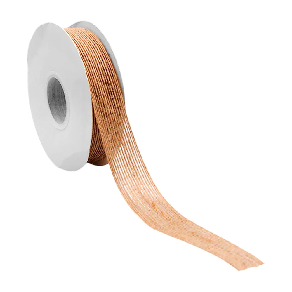 Rollo / cinta de tela de yute - arpillera con 3cm de grosor para manu…
