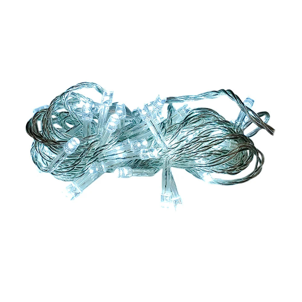 Serie de cable transparente de 4 metros con 50 luces navideñas en col…