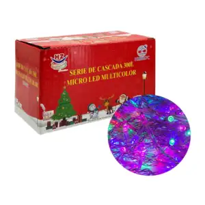 Serie cascada de cable transparente de 6 metros con 300 luces micro l…