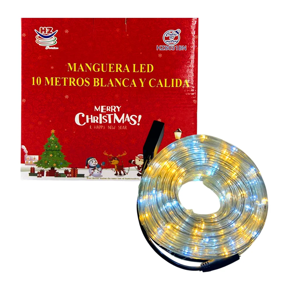 Manguera led de 10 metros en color blanca y cálida para decoración na…