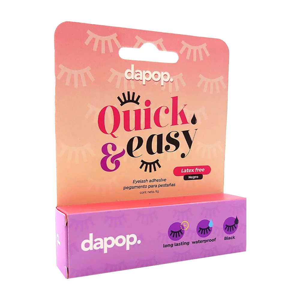 Pegamento para pestañas dapop en color negro, 9g / quick easy / hb102…