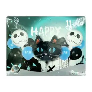Set 11 globos con temática de halloween con diseño de gato / inn-wxtz…