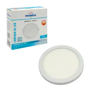 Foco led tipo plafón redondo modaluz de luz blanca y consumo de 9w / …