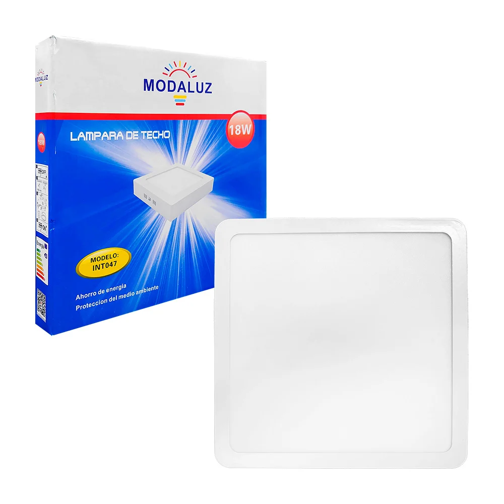 Lámpara led cuadrada para empotrar modaluz de luz blanca y consumo de…