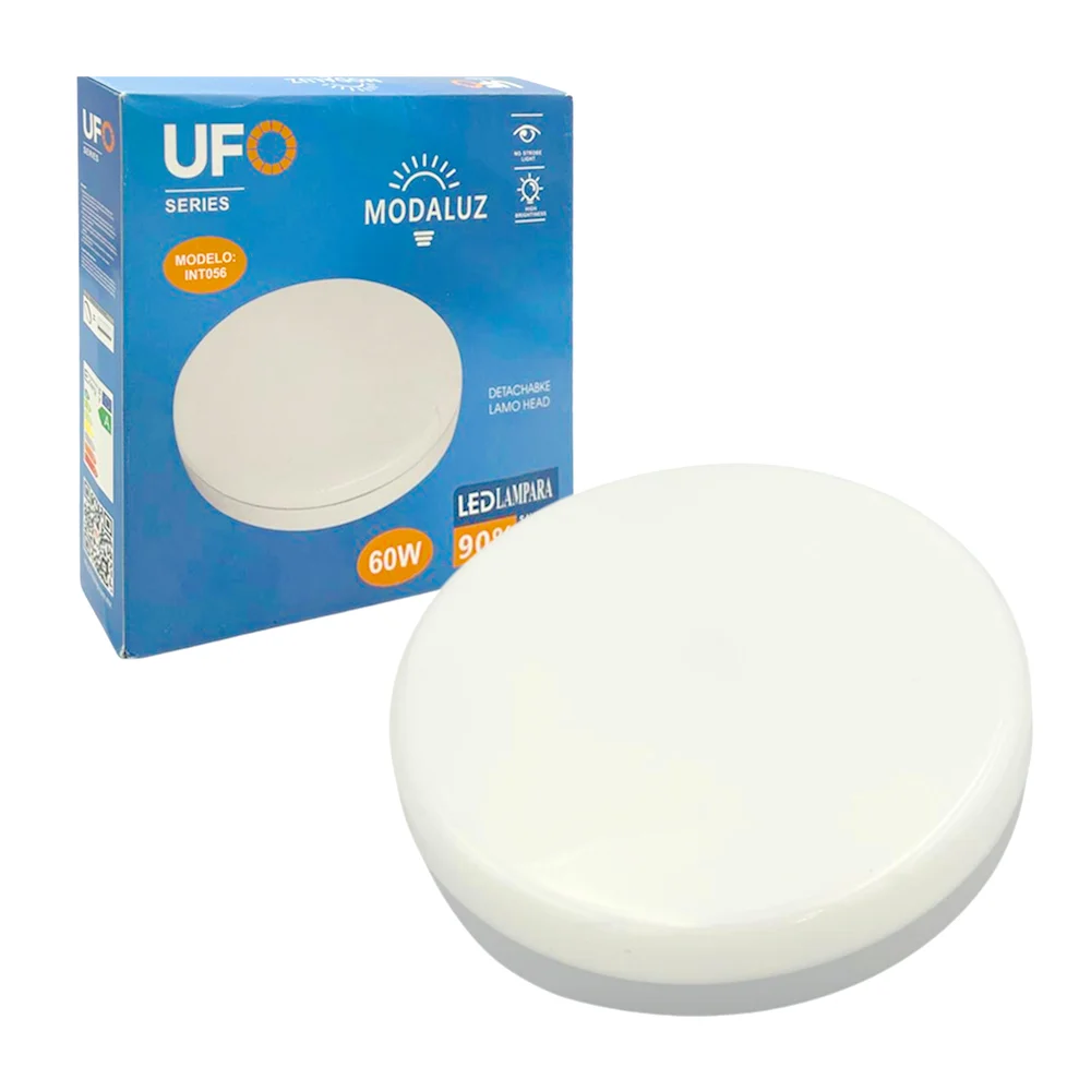 Lámpara led tipo plafón redondo modaluz ufo de luz blanca con consumo…