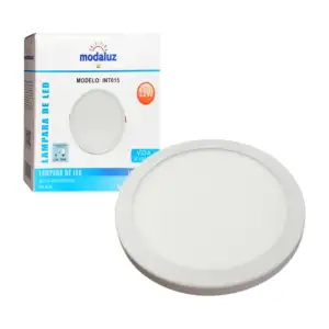 Lámpara led tipo plafón redondo modaluz de luz blanca y consumo de 12…