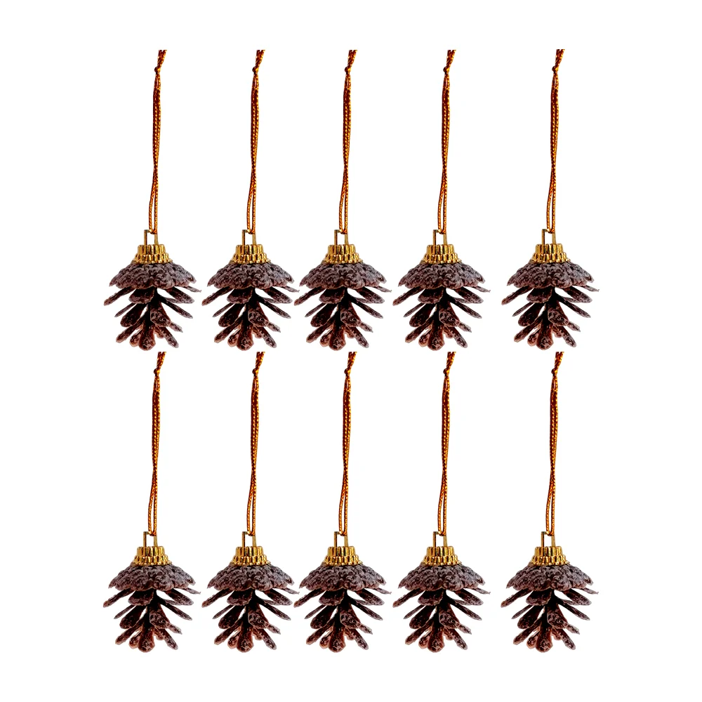 Paquete con 9 mini colgantes navideños en forma de piñitas / j3189
