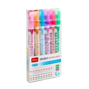 Paquete con 6 marcadores con sellos tipo rodillo, variedad de colores…