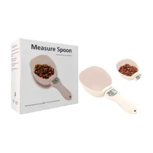 Cuenco cuchara medidora de alimento desmontable para mascota, con pan…