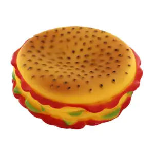 Juguete con sonido chifle chillón en forma de hamburguesa para mascot…
