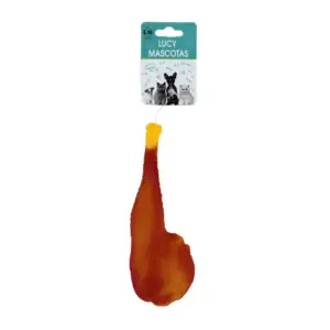 Juguete con sonido chifle chillón en forma de pierna de pollo / 917486