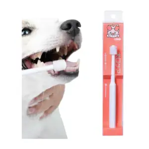 Cepillo de dientes para mascotas de silicona suave de 360 grados, var…