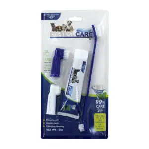 Kit de limpieza dental para mascotas con cepillo de dientes doble, 2 …