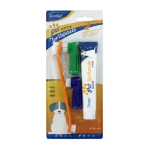 Kit de limpieza dental para mascotas con cepillo de dientes doble, 2 …