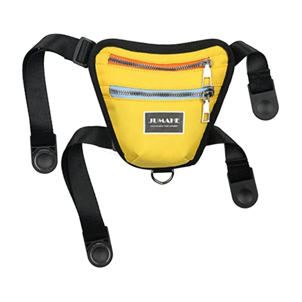 Mini mochila triangular con correas ajustables de 2 compartimentos, v…